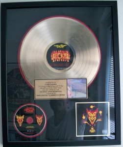 Insane Clown Posse gold record